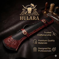 Hulara 35 Inch Black Basket Weave Leather Rifle Scabbard | Western Hand-Tooled Gun Case | Fits Winchester 1894 Marlin 336 1895 Henry Long Ranger 16-26 Inch Barrel | Saddle ATV Rifle Cases - 2