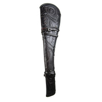 Hulara Genuine Handcraft Leather Rifle Case Western Scabbard fits 16 to 20 Inch Barrel Length Lever Action Rifle Shotgun Sheath Winchester Case for Wild Bunch Shooting