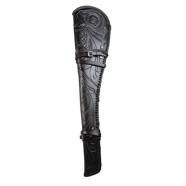 Hulara Genuine Handcraft Leather Rifle Case Western Scabbard fits 16 to 20 Inch Barrel Length Lever Action Rifle Shotgun Sheath Winchester Case for Wild Bunch Shooting