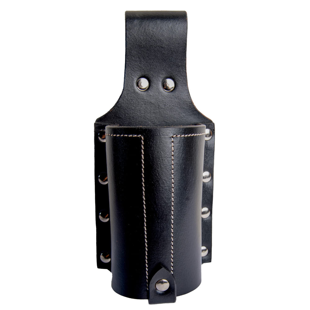 Hulara Beer Holder Full Grain Buff Leather Beer Holster Bottle Holster for Men Cowboy for Travel/Outdoor Beer Bottle Holder Belt Buckle
