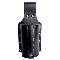Hulara Beer Holder Full Grain Buff Leather Beer Holster Bottle Holster for Men Cowboy for Travel/Outdoor Beer Bottle Holder Belt Buckle