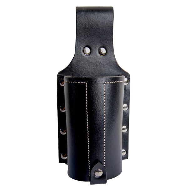 Hulara Beer Holder Full Grain Buff Leather Beer Holster Bottle Holster for Men Cowboy for Travel/Outdoor Beer Bottle Holder Belt Buckle