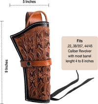 Hulara Leather Western Gun Holster Heritage Rough Rider .Colt SAA Wrangler Single Six Vaquero Uberti Cattleman Cowboy Holsters for 5.5