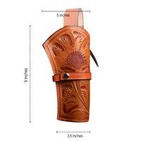 Hulara Leather Western Gun Holster Heritage Rough Rider .Colt SAA Wrangler Single Six Vaquero Uberti Cattleman Cowboy Holsters for 4.75
