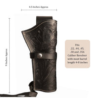 Hulara Leather Western Gun Holster Heritage Rough Rider .Colt SAA Wrangler Single Six Vaquero Uberti Cattleman Cowboy Holsters for 4.75