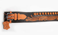 Hulara Western Gun Holster Belt Full Grain DD Harness Buff Cowboy Gun Belt With Holster for Men .38/.357 Cal - 8