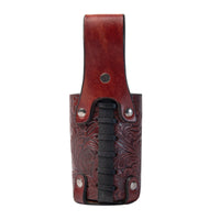 Hulara Full Grain Buff Leather Beer Holster Small Bottle Holster for Men Cowboy Beer Holder for Travel/Outdoor Beer Holster Belt - 2