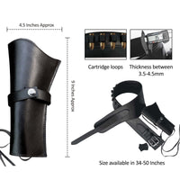 Hulara Genuine Leather Western Gun Belt Concealed Carry Gun Holster Belt for Men Women Cowboy Costume Revolver Holster Pistol Tactical Hoslter - 8