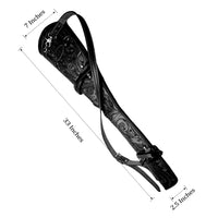 Hulara Genuine Leather Engraved Rifle Case Western Scabbard fits 16 to 20 Inch Barrel Length Lever A - 3