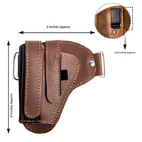 Hulara OWB Leather Holster for Glock 17 Holster Fits 1911 Holster S&W M&P Shield Plus Holster Right- - 14