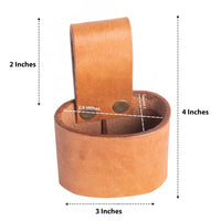Hulara Full Grain Buff Leather Hammer Holder Hammer Holder for Tool Belt Tool Case Hammer Holster Battle Axe Hatchet Sheath Viking Axe Small Hammer Leather Tool Holster. - 3