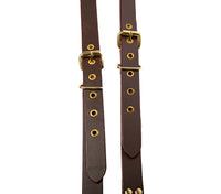 Hulara Full Grain Buff Leather Suspenders For Men/Women Adjustable Back Y Design Dress Suspenders For Men Brown Leather Suspenders For Men/Grooms/Wedding/Gift Mens Suspenders - 8