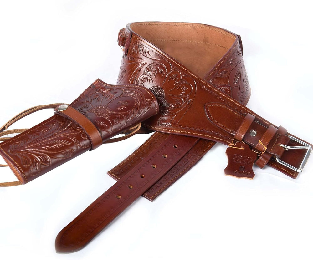 Hulara Full Grain Buff Leather 22 Caliber Plain Western Holster Heritage Rough Rider 22 Holster Western Gun Belt Heritage 22 Holster Cowboy Holster Ruger Wrangler Holster 22 Revolver Holster
