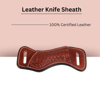 Leather Knife Sheath for Belt Pocket Folding Knife Holder Compact Draw Knifes Carrier EDC Leather Sheath for Folding Knife Holster. - 2