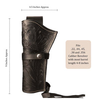 Hulara Leather Western Gun Holster Heritage Rough Rider .Colt SAA Wrangler Single Six Vaquero Uberti Cattleman Cowboy Holsters for 4.75