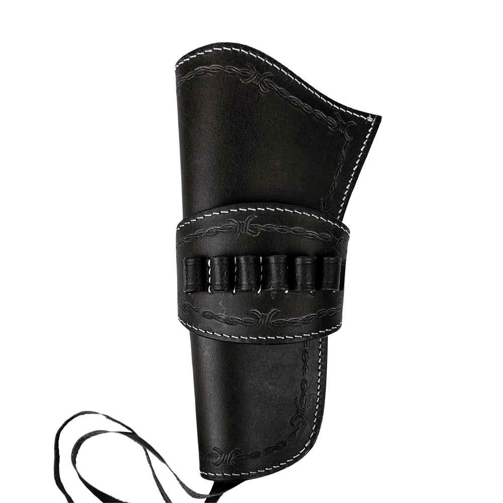 Hulara Leather Western Gun Holster for .22 Caliber Revolver – Fits 4