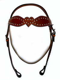 Hulara Top Grain Buff Leather Western Bridle and Breast Collar Set Tooled Headstall and Horse Breastcollar Western Tack Set Horse Breast Collar Western Bridle Sets Horse Headstall and Breast Collar - 2