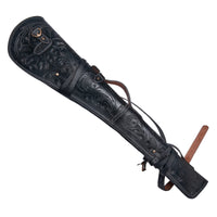 Hulara 33" Leather Rifle Scabbard Lever Action – Western Handmade Gun Case | Full Grain Leather Rifle Case | Fits Winchester, Marlin, Henry 16-24 Inch Barrel | Saddle & ATV Mount - 8
