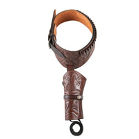 Hulara Full Grain DD Harness Buff Leather Western Gun Holster for Men Heritage Rough Rider 357 Magnum Holster Cowboy Gun Belt and Holster .38/.357 Cal Revolver Holster - 8