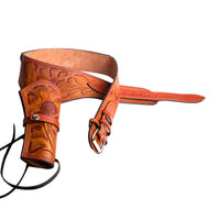 Hulara Leather Western Gun Holster Belt Full Grain Buff  Heritage Rough Rider Gun Belt Cowboy Holster Ruger Wrangler Hol
