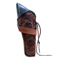 Hulara Genuine Leather Cross Draw Holster Gun Holder 22 .38/357 .44/45 Cal Revolver Western Rough Rider Psitol Holster F