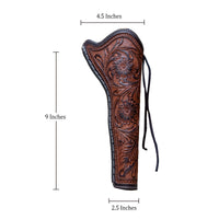 Hulara Western Tanned Leather Holster Fits the Colt Uberti Pietta Traditions Model 1851 1861 Navy 1860 Army Ruger Old Army Cowboy Holsters for Revolvers - 2