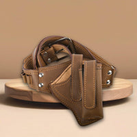 Hulara OWB Leather Holster for Glock 17 Holster Fits 1911 Holster S&W M&P Shield Plus Holster Right- - 5