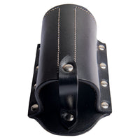 Hulara Beer Holder Full Grain Buff Leather Beer Holster Bottle Holster for Men Cowboy for Travel/Outdoor Beer Bottle Holder Belt Buckle - 4
