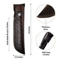 Hulara_Genuine Leather Case Handmade Real Leather Knife Sheaths with Belt Loop Pocket Knife Holder for Belt 10