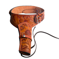 Hulara Full Grain DD Harness Buff Leather Western Gun Holster for Men Heritage Rough Rider 357 Magnu - 25