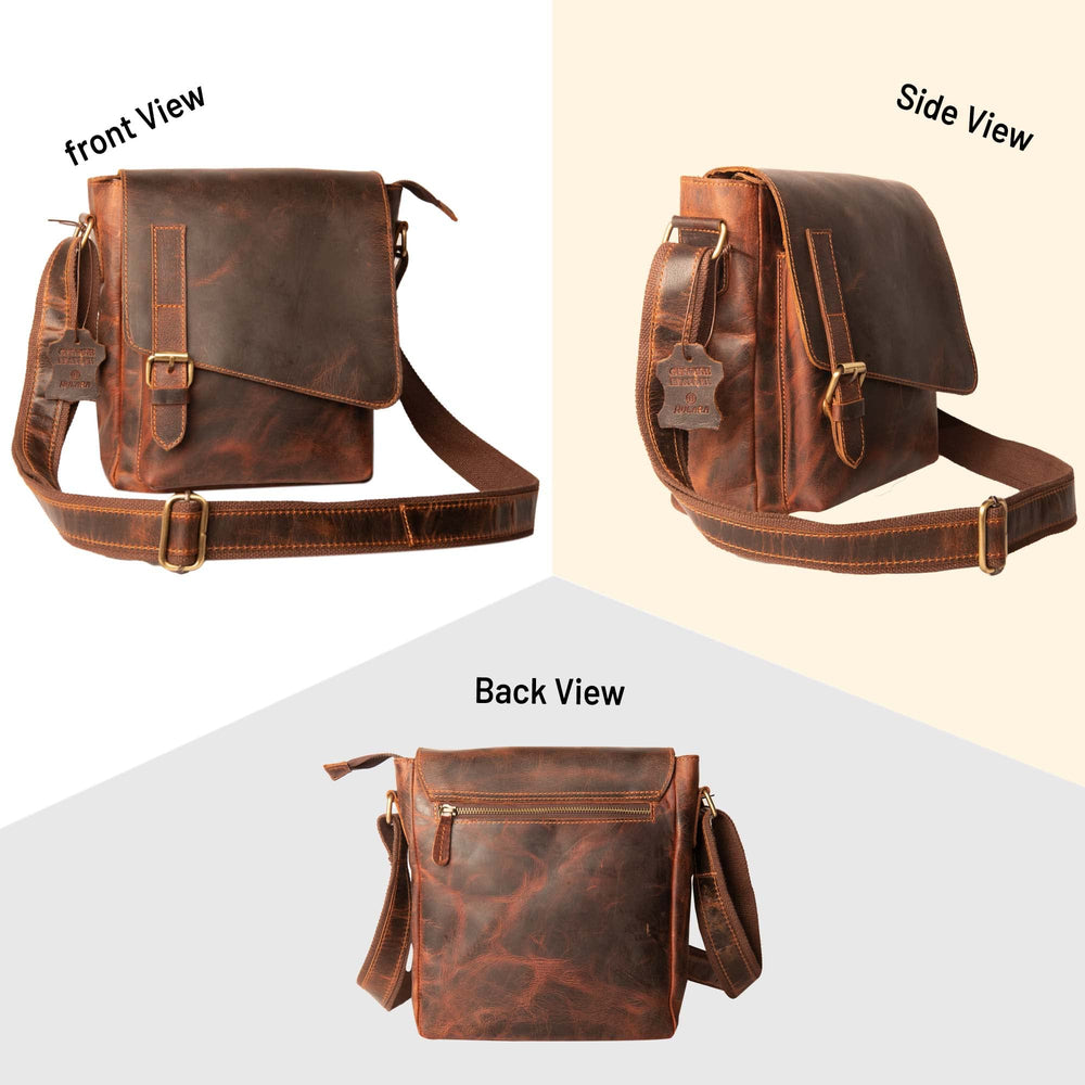 Hulara_ Genuine Leather Messenger Bag 10