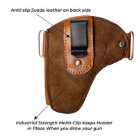 Hulara OWB Leather Holster for Glock 17 Holster Fits 1911 Holster S&W M&P Shield Plus Holster Right- - 19