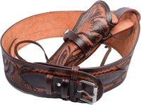 Hulara Full Grain Buff Leather 22 Caliber Plain Western Holster Heritage Rough Rider 22 Holster Western Gun Belt Heritage 22 Holster Cowboy Holster Ruger Wrangler Holster 22 Revolver Holster - 12