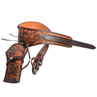 Hulara .22/.38/.44 Caliber Western Gun Holster Belts | Heritage Rough Rider | Cowboy Gun Belt | Ruger Wrangler Revolver 