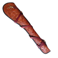 Hulara 35 Inch Two-Tone Orange Leather Rifle Scabbard | Handmade Western Gun Case | Fits Winchester 1894 Marlin 336 Henry Big Boy Rossi R92 16-24 Inch Barrel | Full Grain Buffalo Leather Rifle Case