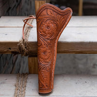 Hulara Western Tanned Leather Holster Fits the Colt Uberti Pietta Traditions Model 1851 1861 Navy 1860 Army Ruger Old Army Cowboy Holsters for Revolvers - 3