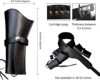 Hulara Genuine Leather Western Gun Belt Concealed Carry Gun Holster Belt for Men Women Cowboy Costume Revolver Holster Pistol Tactical Hoslter - 11