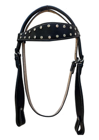 Hulara Top Grain Buff Leather Western Bridle and Breast Collar Set Tooled Headstall and Horse Breastcollar Western Tack Set Horse Breast Collar Western Bridle Sets Black Breast Collar for Horses - 2