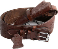 Hulara Genuine Leather Western Gun Belt Concealed Carry Gun Holster Belt for Men Women Cowboy Costume Revolver Holster Pistol Tactical Hoslter - 9