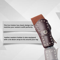 Hulara Western Leather Gun Holster Heritage Rough Rider .Colt SAA Ruger Wrangler Single Six Vaquero  - 4