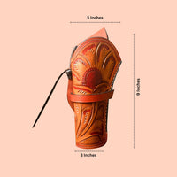 Hulara Genuine Leather Cross Draw Holster Gun Holder 22 .38/357 .44/45 Cal Revolver Western Rough Rider Psitol Holster Fit 4" to 8" - 7