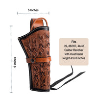 Hulara Leather Western Gun Holster Heritage Rough Rider .Colt SAA Wrangler Single Six Vaquero Uberti Cattleman Cowboy Holsters for 4.75