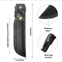 Hulara_Genuine Leather Case Handmade Real Leather Knife Sheaths with Belt Loop Pocket Knife Holder for Belt 10