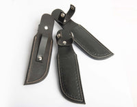 Hulara_Genuine Leather Case Handmade Real Leather Knife Sheaths with Belt Loop Pocket Knife Holder for Belt 4.5" Blade Fits Knife Holster.. - 9