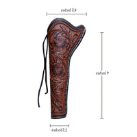 Hulara Western Tanned Leather Holster Fits the Colt Uberti Pietta Traditions Model 1851 1861 Navy 1860 Army Ruger Old Army Cowboy Holsters for Revolvers - 2