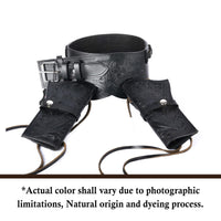 Hulara Genuine Leather Western Gun Belt Concealed Carry Gun Holster Belt for Men Women Cowboy Costume Revolver Holster Pistol Tactical Hoslter - 9