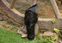 Hulara Genuine Leather Cross Draw Holster Gun Holder 22 .38/357 .44/45 Cal Revolver Western Rough Ri - 26