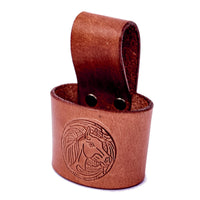 Hulara Full Grain Buff Leather Hammer Holder Hammer Holder for Tool Belt Tool Case Hammer Holster Battle Axe Hatchet Sheath Viking Axe Small Hammer Leather Tool Holster - 5