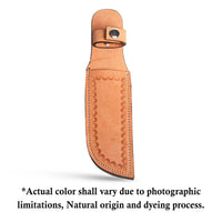 Hulara_Genuine Leather Case Handmade Real Leather Knife Sheaths with Belt Loop Pocket Knife Holder for Belt 4.5