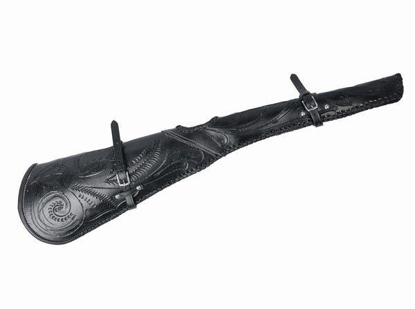 Hulara 33" Leather Rifle Scabbard Lever Action – Western Handmade Gun Case | Full Grain Leather Rifle Case | Fits Winchester, Marlin, Henry 16-24 Inch Barrel | Saddle & ATV Mount